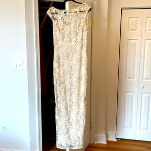 RALPH LAUREN Cream evening gown - size 8